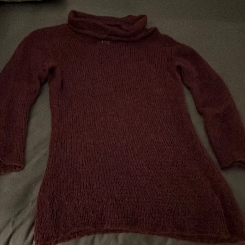 Long tunic cowl neck Anthropologie sweater